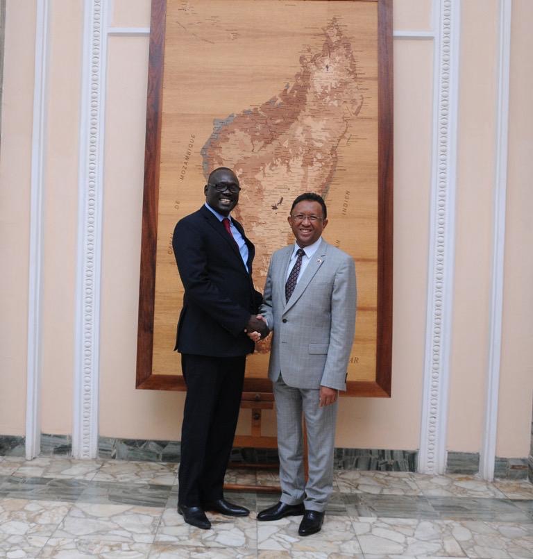 Visite d'État — Palais présidentiel, Antananarivo, Madagascar